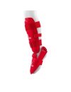 Protège tibia-pied Karaté  GERI Rouge