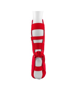 Protège tibia-pied Karaté  GERI Rouge