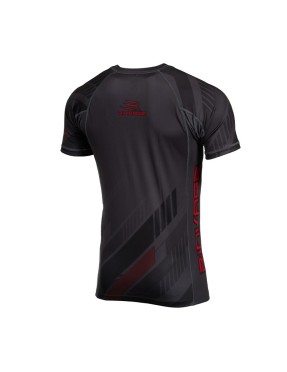 Rashguard NEOSTRIPE Gris-Rouge