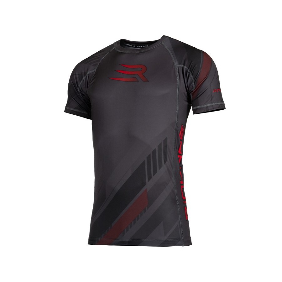 Rashguard NEOSTRIPE Gris-Rouge