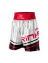 Short de boxe HECTOR Blanc-Rouge