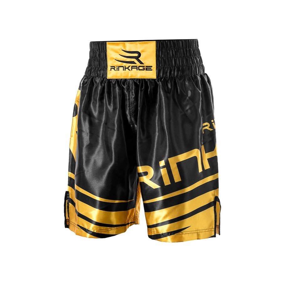 Short de boxe HECTOR Noir-Or