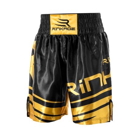 Short de boxe HECTOR Noir-Or
