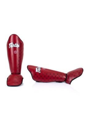 Protège tibia-pied FAIRTEX Rouge
