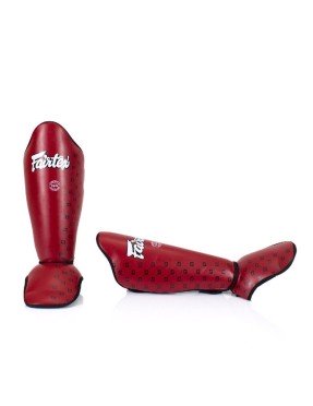 Protège tibia-pied FAIRTEX Rouge