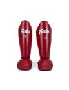 Protège tibia-pied FAIRTEX Rouge