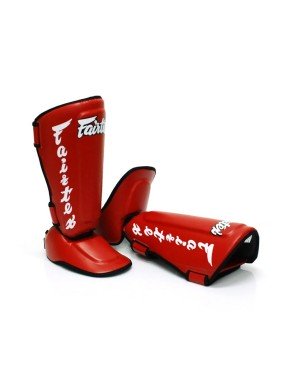 Protège tibia-pied FAIRTEX Rouge