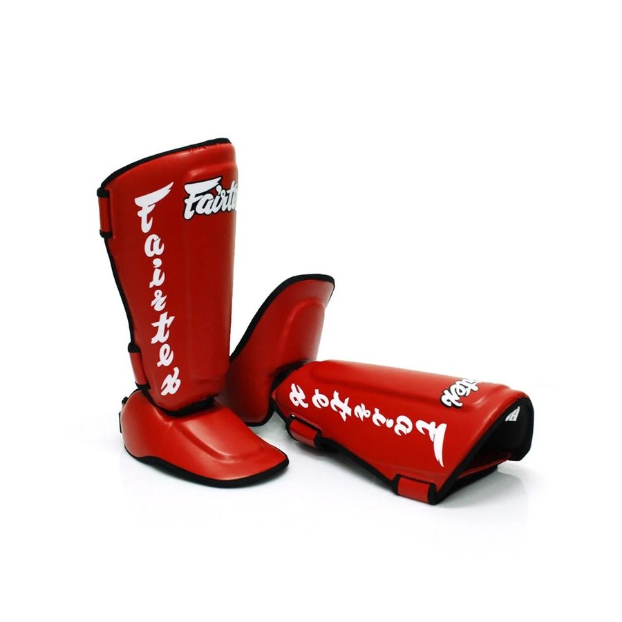 Protège tibia-pied FAIRTEX Rouge